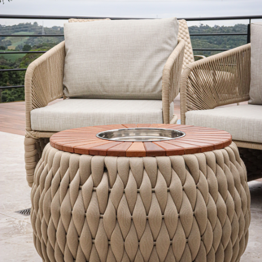 Conjunto Sofá em Corda Náutica e Tricô Náutico - Imagem 4